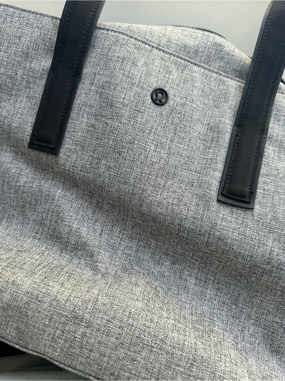 lululemon athletica Gray Duffel Bag with Black Handles - Picture 2 of 4